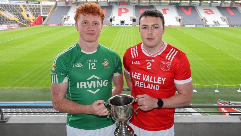 Diarmuid Phelan, Aghada and Cathal Vaughan, Uibh Laoire. Picture: Jim Coughlan. Diarmuid Phelan, Aghada and Cathal Vaughan, Uibh Laoire. Picture: Jim Coughlan.