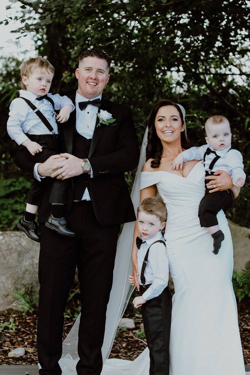 Eileen and Padraig said their children "bring us so much joy" and they were delighted to include them in their day. 