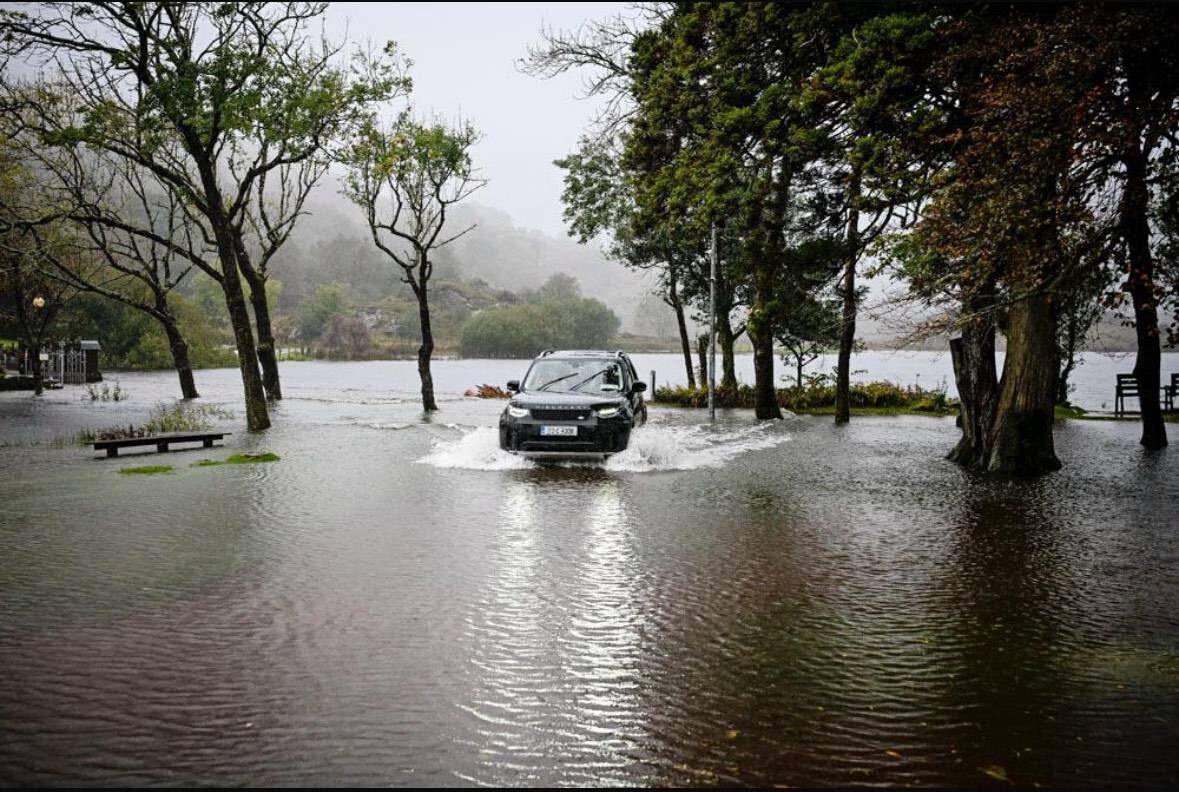 Couple tied the knot in flooded island during Storm Amy. Picture: John Sexton Photography