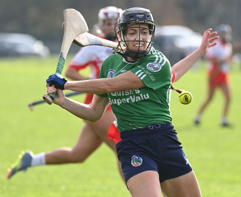 Ballincollig's Linda Dorgan is tackled by Ballygarvan's Amy Bowen. Picture: Eddie O'Hare