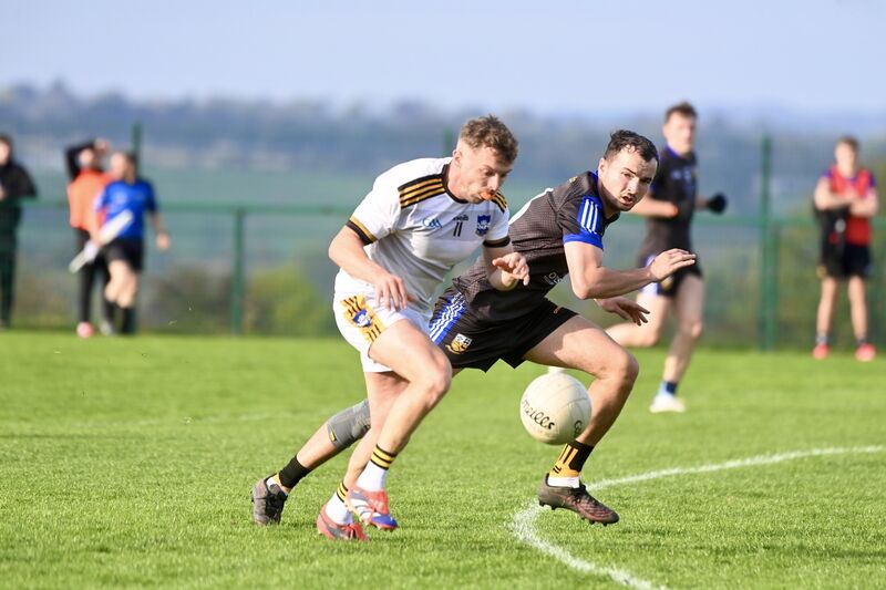 James Moynihan, Canovee, in action against Buttevant. Picture: Larry Cummins James Moynihan, Canovee, in action against Buttevant. Picture: Larry Cummins