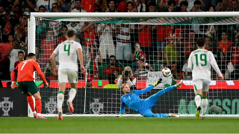 Caoimhín Kelleher's penalty heroics against Ronaldo not enough for Ireland in Portugal