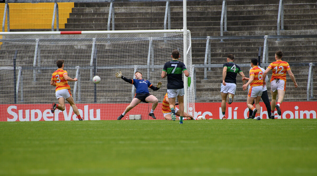  Nemo Rangers' Kieran Histon scores their first goal. Picture: Dan Linehan