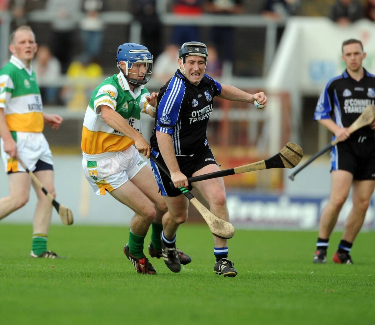 Sarsfields' Pat Ryan gets away from Bride Rovers' Barry Johnson during the 2008 Evening Echo SHC final at Páirc Uí Chaoimh. Picture: Eddie O'Hare Sarsfields' Pat Ryan gets away from Bride Rovers' Barry Johnson during the 2008 Evening Echo SHC final at Páirc Uí Chaoimh. Picture: Eddie O'Hare