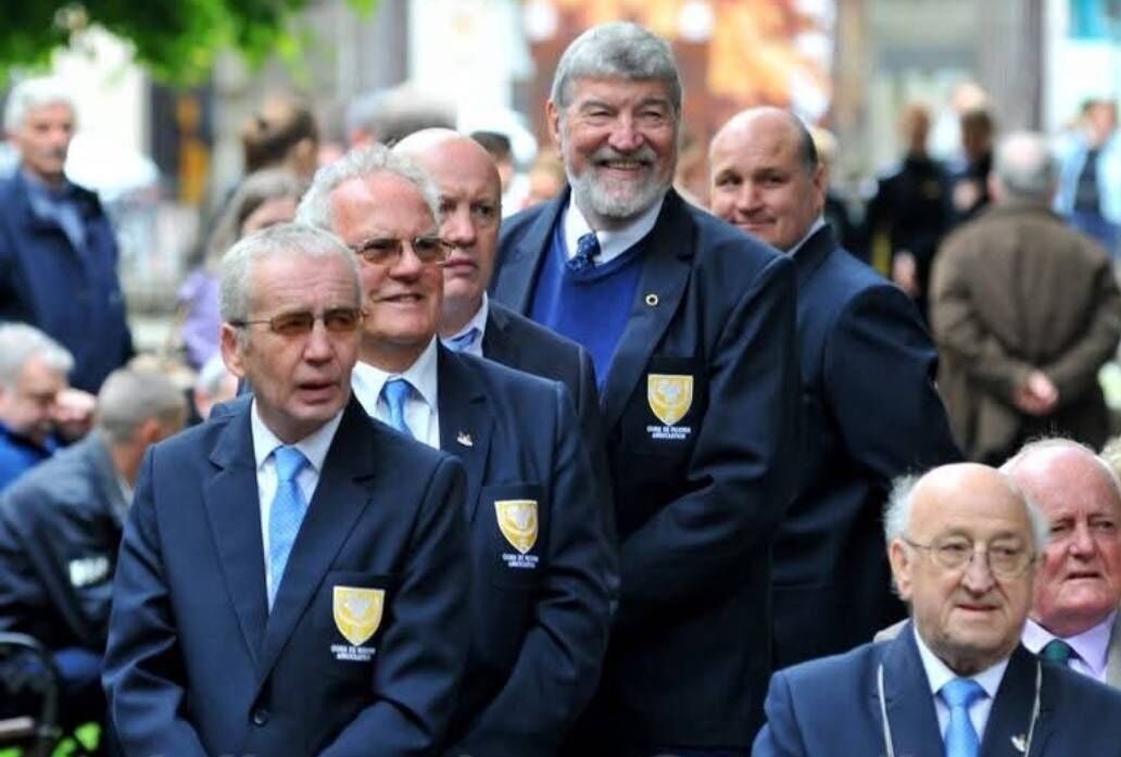 Cork Boxing: Members of the Cork Ex-Boxers Association in Bishop Lucey Park for the unveiling of the plaque to Sunnyside great Albie Murphy. Cork Boxing: Members of the Cork Ex-Boxers Association in Bishop Lucey Park for the unveiling of the plaque to Sunnyside great Albie Murphy.