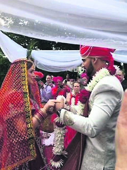 The Hindu wedding of Julie Cummins and Maharshi, which took place at Cork Cricket Club The Hindu wedding of Julie Cummins and Maharshi, which took place at Cork Cricket Club