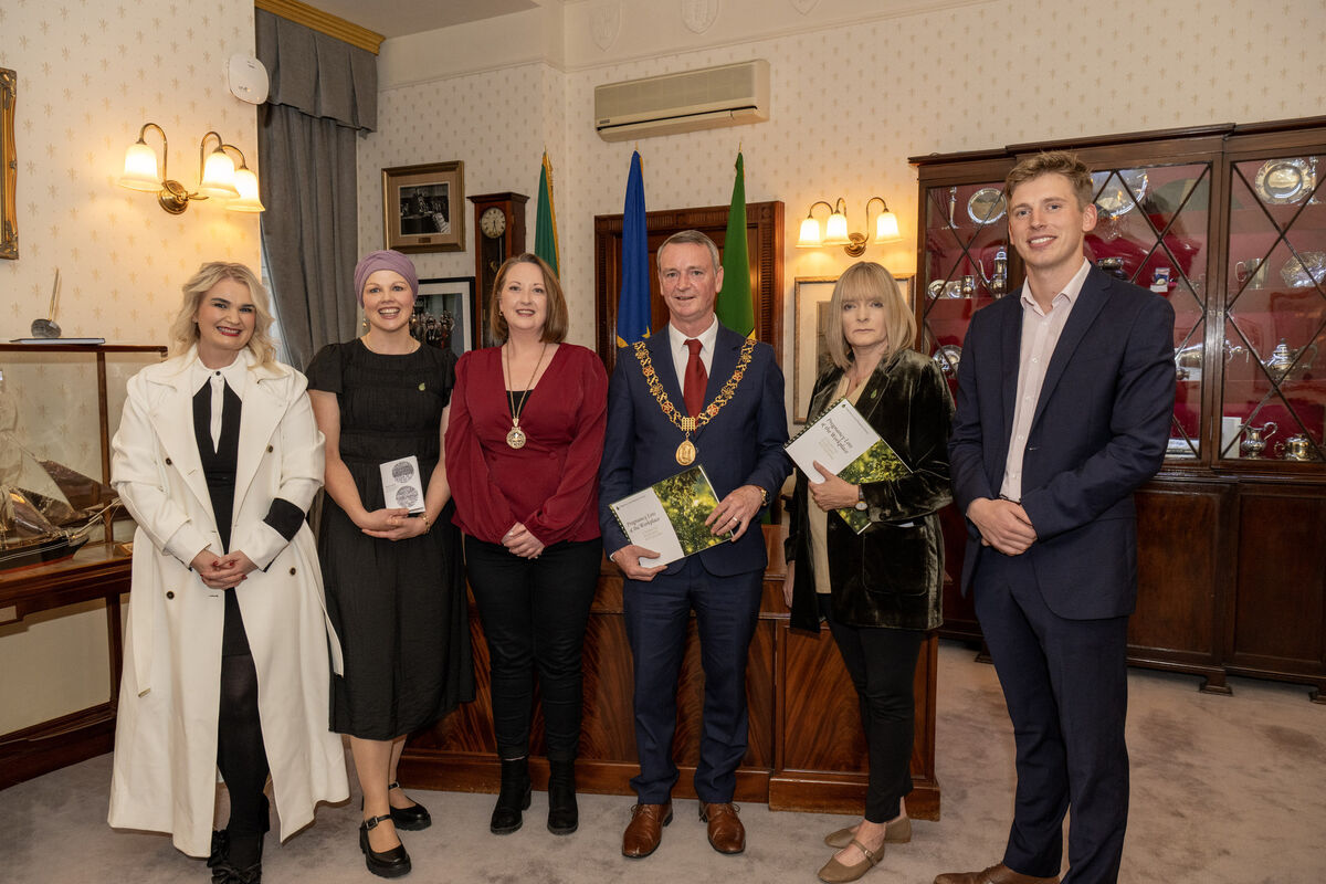 Diane Magee; Marita Hennessy; Lady Mayoress, Karen Brennan; Lord Mayor of Cork City, Cllr. Fergal Dennehy; Prof. Keelin O'Donoghue, CUMH and Dr. Tommy Harty, CUMH at the launch of Pregnancy Loss & the Workplace, A Toolkit for Employers & Employees, which took place at Cork City Council Chambers. Picture: Brian Lougheed Diane Magee; Marita Hennessy; Lady Mayoress, Karen Brennan; Lord Mayor of Cork City, Cllr. Fergal Dennehy; Prof. Keelin O'Donoghue, CUMH and Dr. Tommy Harty, CUMH at the launch of Pregnancy Loss & the Workplace, A Toolkit for Employers & Employees, which took place at Cork City Council Chambers. Picture: Brian Lougheed