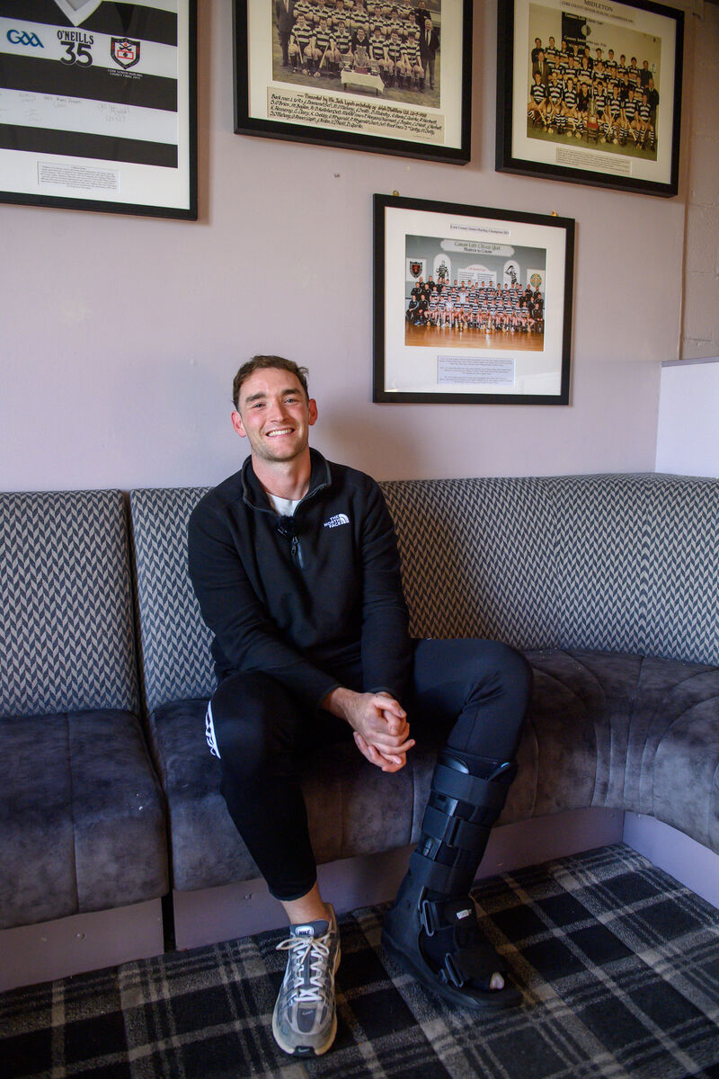 Eoin Moloney of Midleton, who will undergo surgery on his ruptured Achilles. Picture: Dan Linehan Eoin Moloney of Midleton, who will undergo surgery on his ruptured Achilles. Picture: Dan Linehan