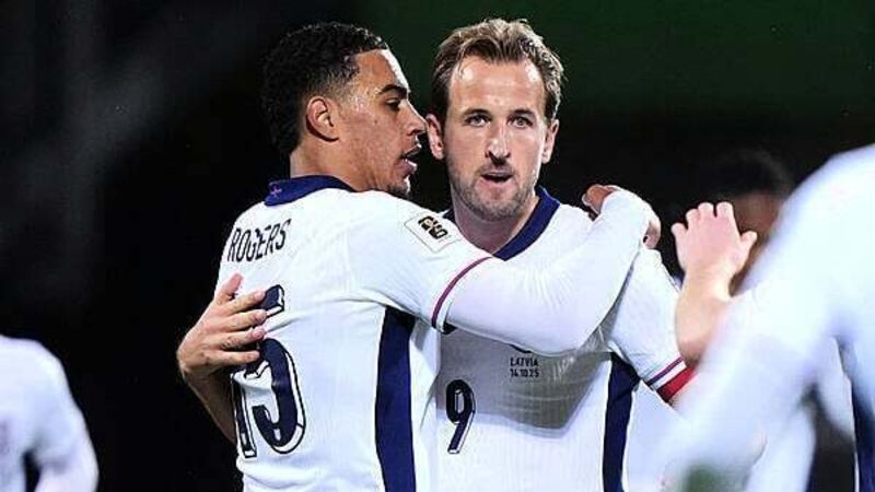 Harry Kane double leads England to World Cup with rout of Latvia Harry Kane double leads England to World Cup with rout of Latvia