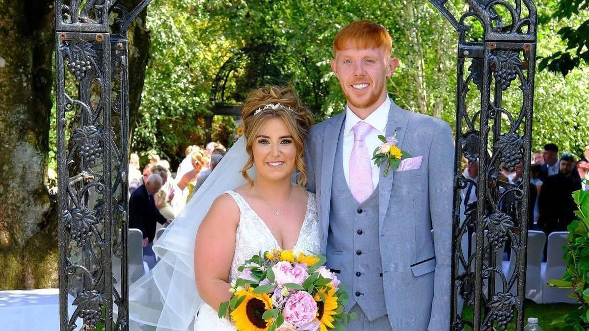 Wedding of the Week: Sunshine, giant Jenga, and fun help make Cork couple's day 