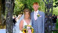 Wedding of the Week: Sunshine, giant Jenga, and fun help make Cork couple's day 