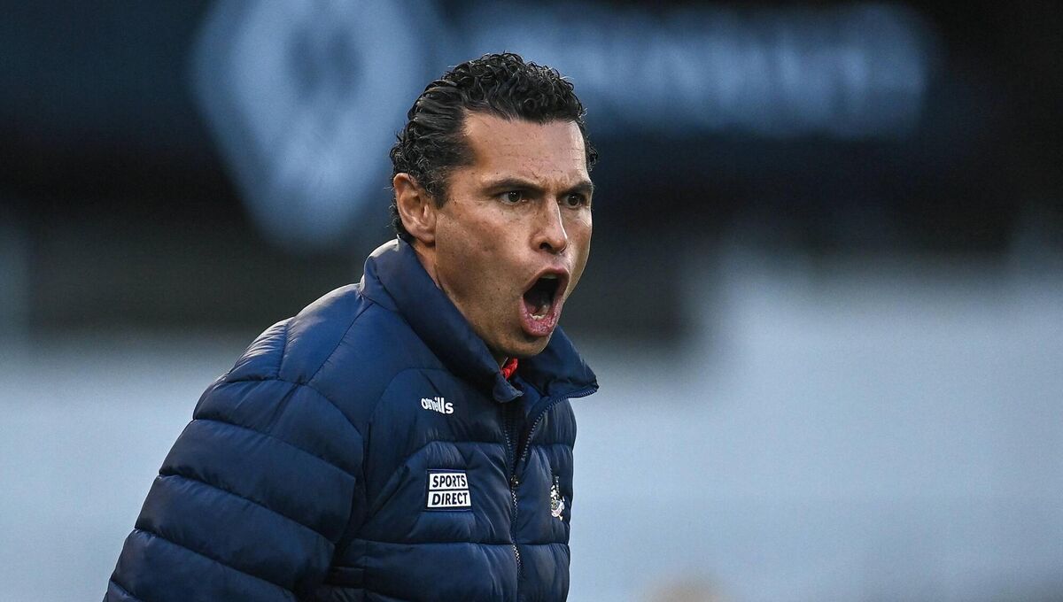 Seán Óg Ó hAilpín, Gaelcholáiste Mhuire coach. Picture: Harry Murphy/Sportsfile