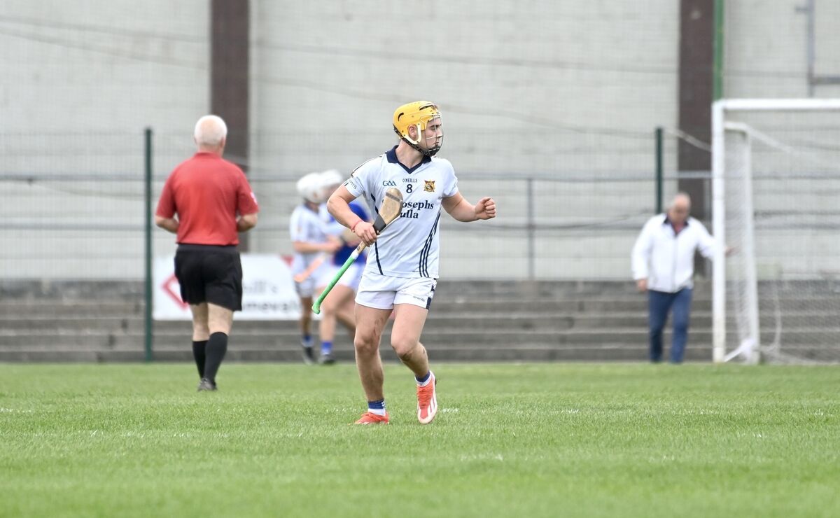 Matthew Corbett celebrates after levelling with a last minute free for St Joseph’s. Picture: Larry Cummins