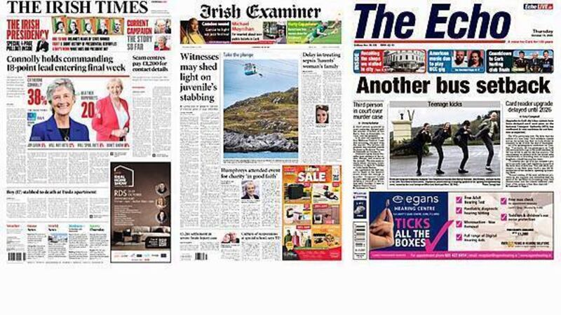 What the papers say: Thursday's front pages What the papers say: Thursday's front pages