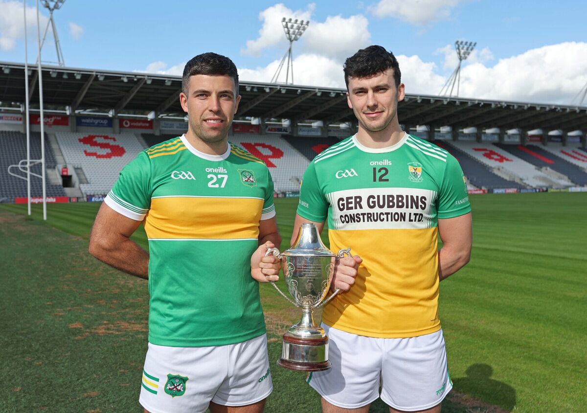 Alan Fenton, Castlelyons and Conleith Ryan, Bride Rovers, ahead of the CoOp Superstores 2025 Senior A Hurling Championship Final, at SuperValu Pairc Ui Chaoimh. Picture: Jim Coughlan.