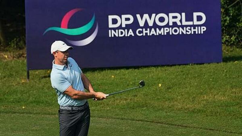Rory McIlroy sits four off the lead despite leaving driver in clubhouse in India Rory McIlroy sits four off the lead despite leaving driver in clubhouse in India