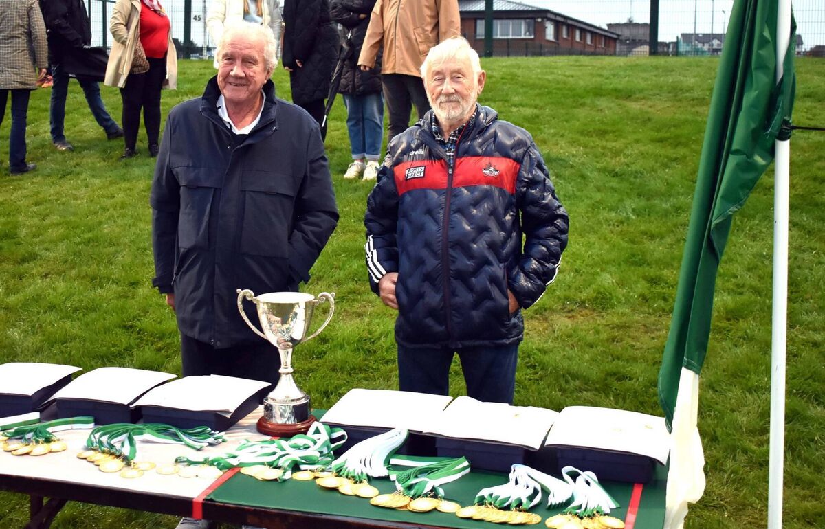 Bertie Cotter and Vincent Ahern represented sponsors, Gurranabraher Credit Union, at the St. Vincent’s GAA street league finals. Bertie Cotter and Vincent Ahern represented sponsors, Gurranabraher Credit Union, at the St. Vincent’s GAA street league finals.