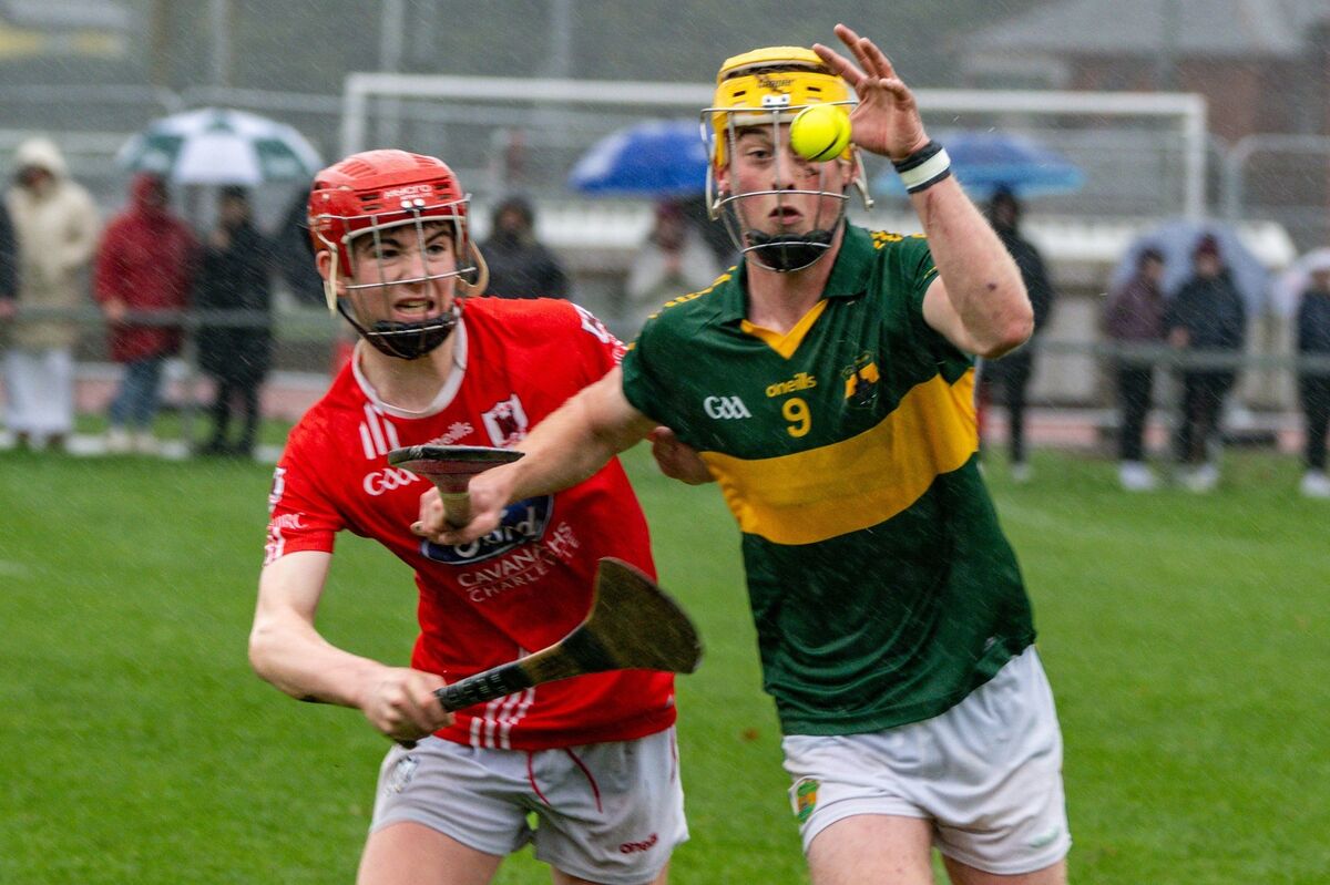 Cloughduv’s Tadhg Murphy gathers possession during the Fé16 Premier 2 Hurling Championship final against Charleville. Picture Chani Anderson. Cloughduv’s Tadhg Murphy gathers possession during the Fé16 Premier 2 Hurling Championship final against Charleville. Picture Chani Anderson.