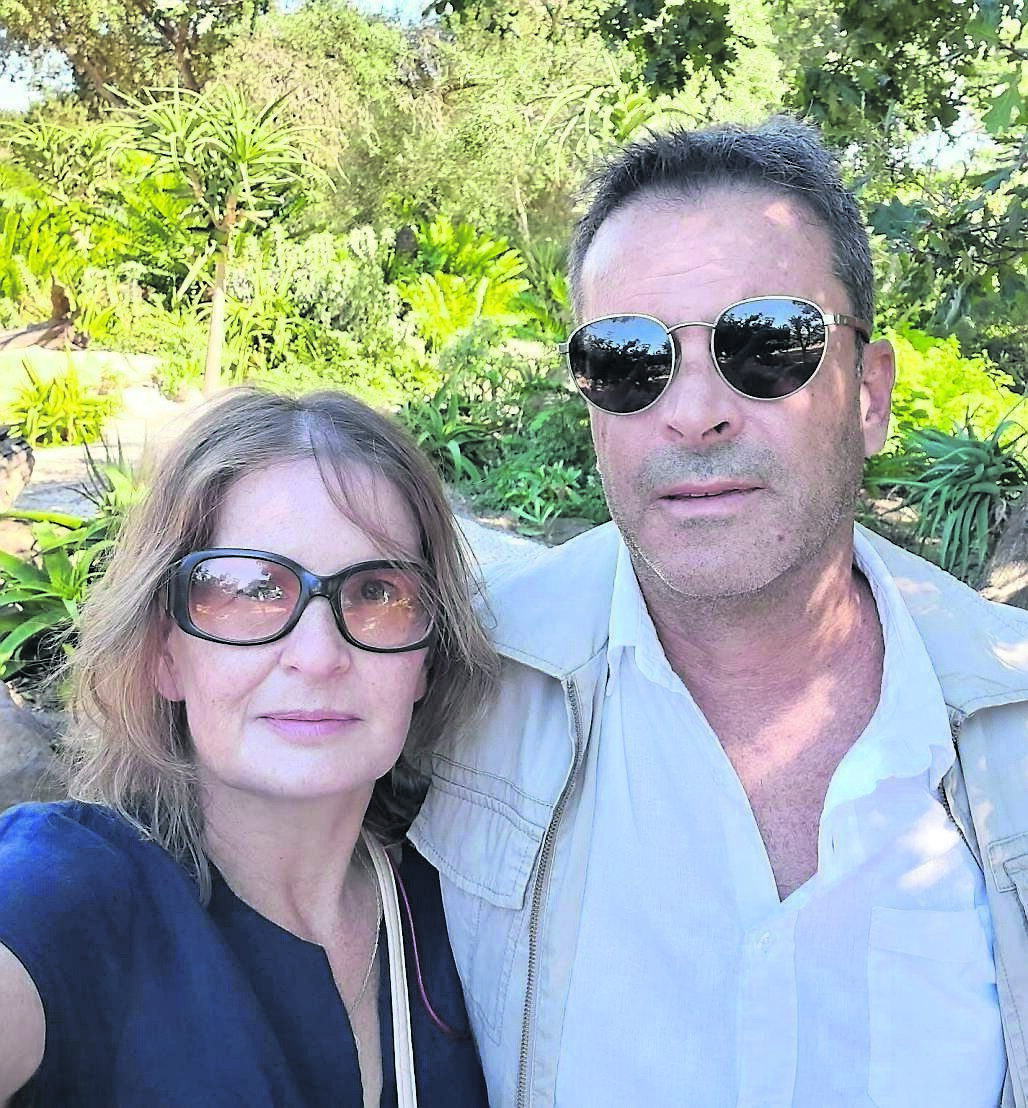 Aisling Foley with her partner Riaan in Cape Town Aisling Foley with her partner Riaan in Cape Town