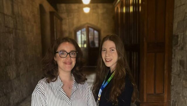 <p>Dr Sarah Foley and Jenny Cooney-Quane from the School of Applied Psychology, UCC</p>