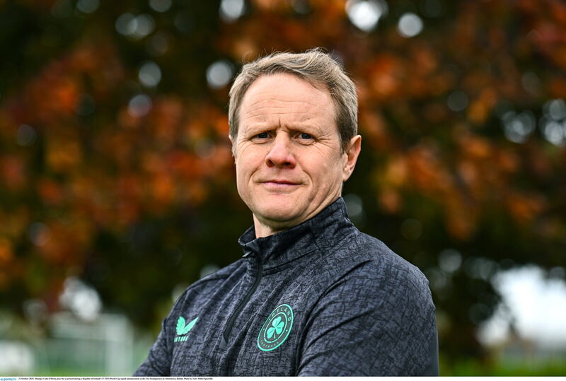 Manager Colin O'Brien poses for a portrait during a Republic of Ireland U17 FIFA World Cup squad announcement at the FAI Headquarters in Abbotstown, Dublin. Photo by Tyler Miller/Sportsfile Manager Colin O'Brien poses for a portrait during a Republic of Ireland U17 FIFA World Cup squad announcement at the FAI Headquarters in Abbotstown, Dublin. Photo by Tyler Miller/Sportsfile