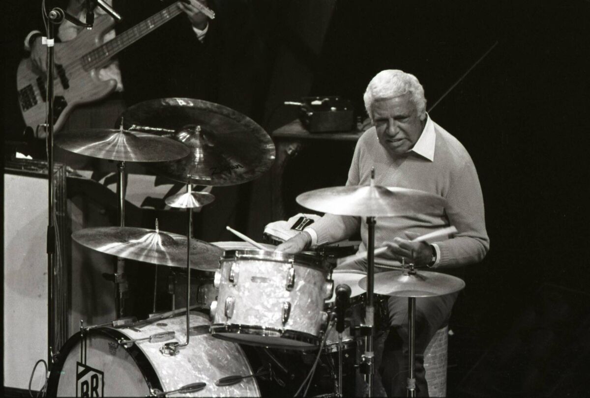 Buddy Rich on stage at Cork Opera House 1986. Picture: Eddie O'Hare Buddy Rich on stage at Cork Opera House 1986. Picture: Eddie O'Hare