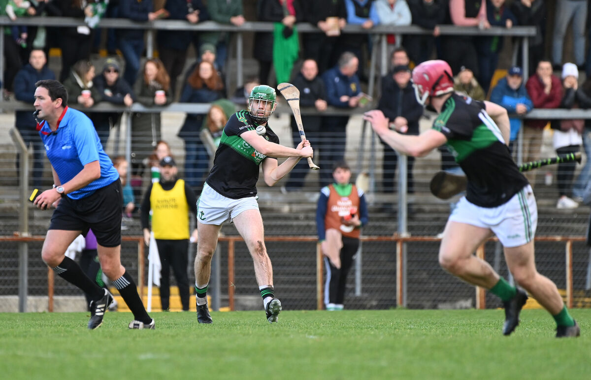 Alan O'Donovan, Nemo Rangers makes a pass in the Co-Op Superstores Junior A Hurling Championship Final against Harbour Rovers in 2023. Picture: Larry Cummins Alan O'Donovan, Nemo Rangers makes a pass in the Co-Op Superstores Junior A Hurling Championship Final against Harbour Rovers in 2023. Picture: Larry Cummins