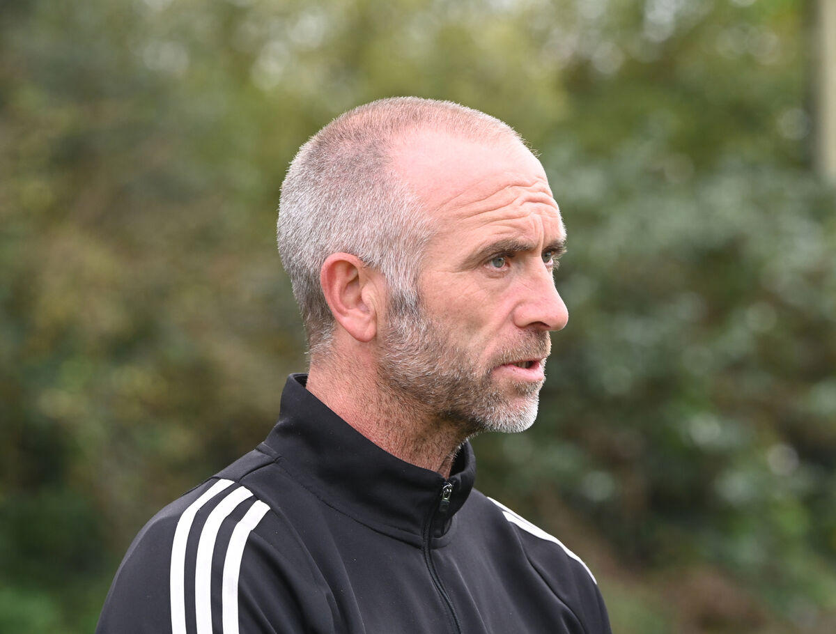  Derek Coughlan of Coerver Coaching at the launch of the new soccer training programme for CWSSL girls at the Casement Celtic Pitch. Echo Sport. Picture: Larry Cummins