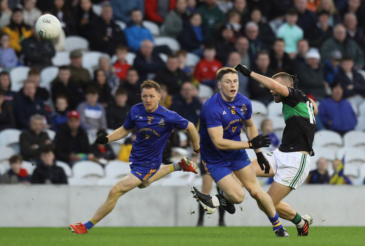 Conor Horgan scoring Nemo Rangers' goal in the 2022 Premier SFC final against St Finbarr's. Picture: Inpho/Lorraine O'Sullivan Conor Horgan scoring Nemo Rangers' goal in the 2022 Premier SFC final against St Finbarr's. Picture: Inpho/Lorraine O'Sullivan