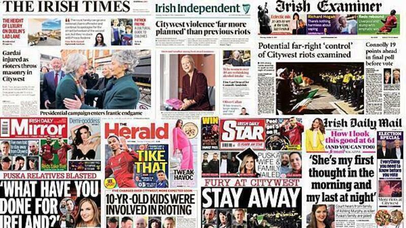 What the papers say: Thursday's front pages What the papers say: Thursday's front pages