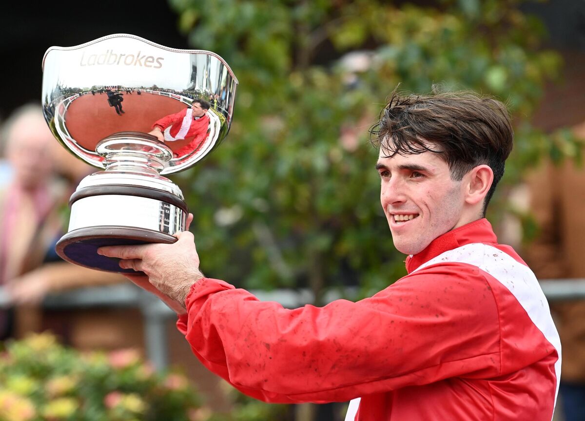 Envoi Allen and Darragh O'Keeffe won the Ladbrokes Champion Steeplechase last year. Picture: Healy Racing.
