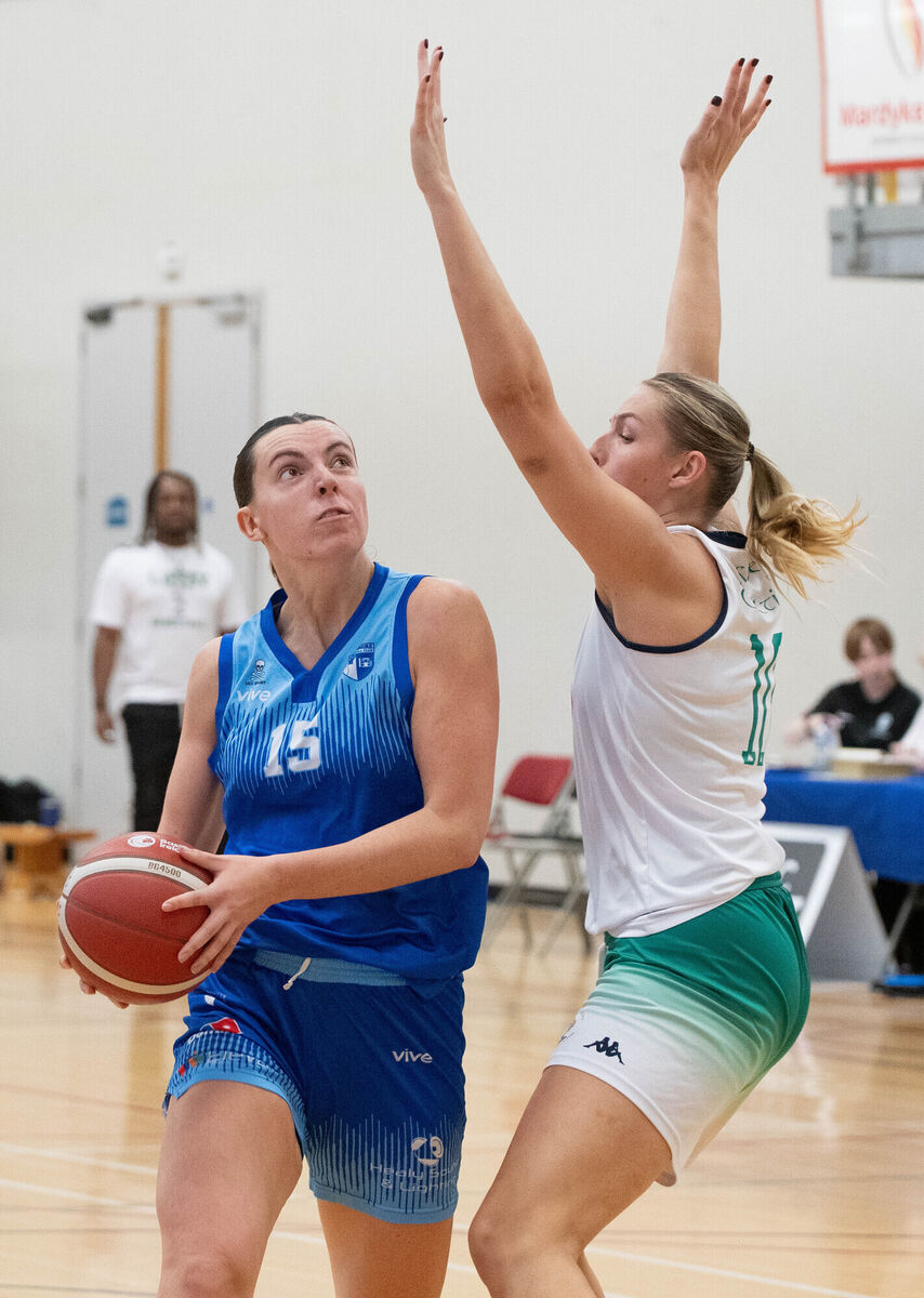UCC Glanmire's Emer Dunne about to shoot for a basket. Picture: Howard Crowdy