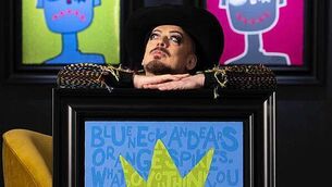 Boy George on ‘taking ownership’ of criticism by putting it in his artwork
