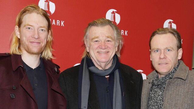 <p class="contextmenu internal_Caption">Brendan Gleeson with his acting sons Domhnall and Brian. Brendan said he is tired of seeing fathers portrayed negatively on screen</p> <p class="contextmenu internal_Caption">Brendan Gleeson with his acting sons Domhnall and Brian. Brendan said he is tired of seeing fathers portrayed negatively on screen</p>