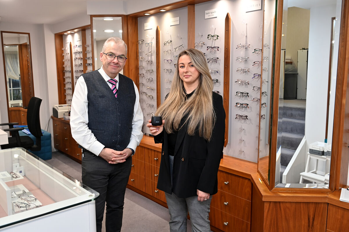 John Daly Opticians with their new audiology services. Practice manager Patrick O'Kane with Audiologist Jillian Moynihan. John Daly Opticians with their new audiology services. Practice manager Patrick O'Kane with Audiologist Jillian Moynihan.