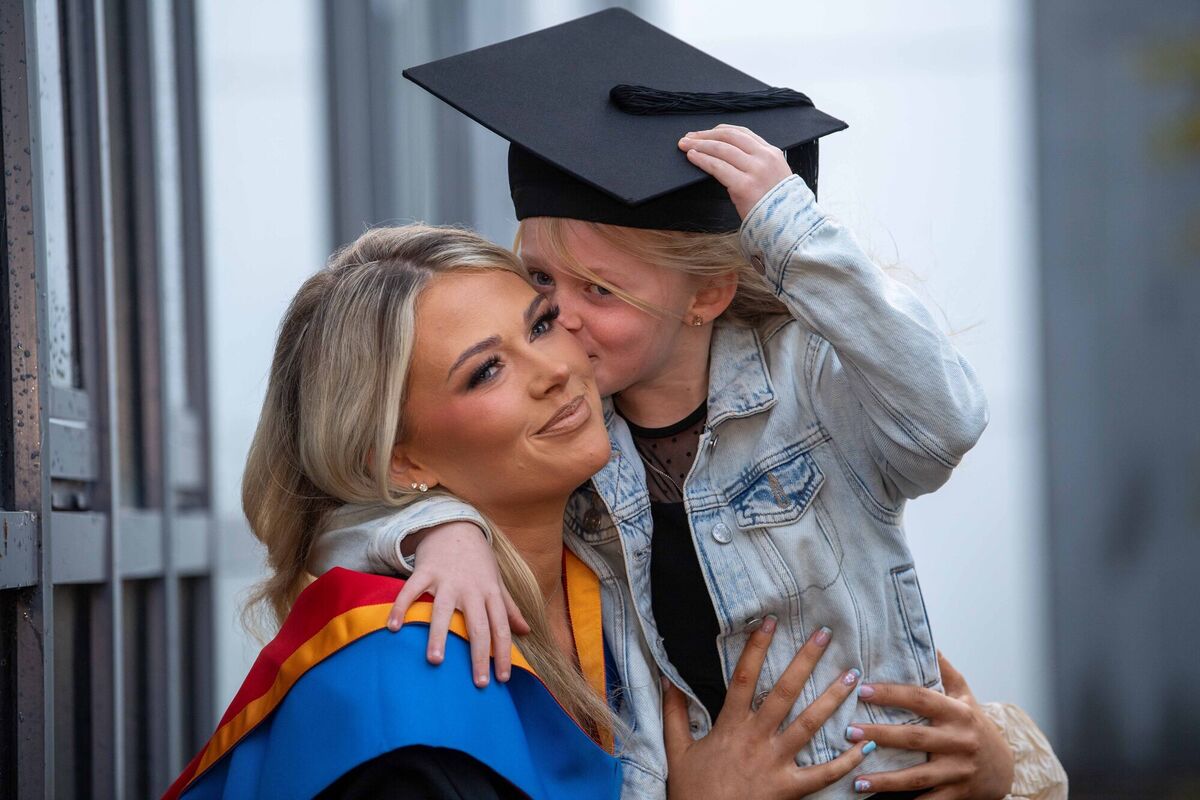 Sisters Nicole O'Driscoll and Saorise O'Drioscoll aged 9 from West Cork. Photo: Domnick Walsh 