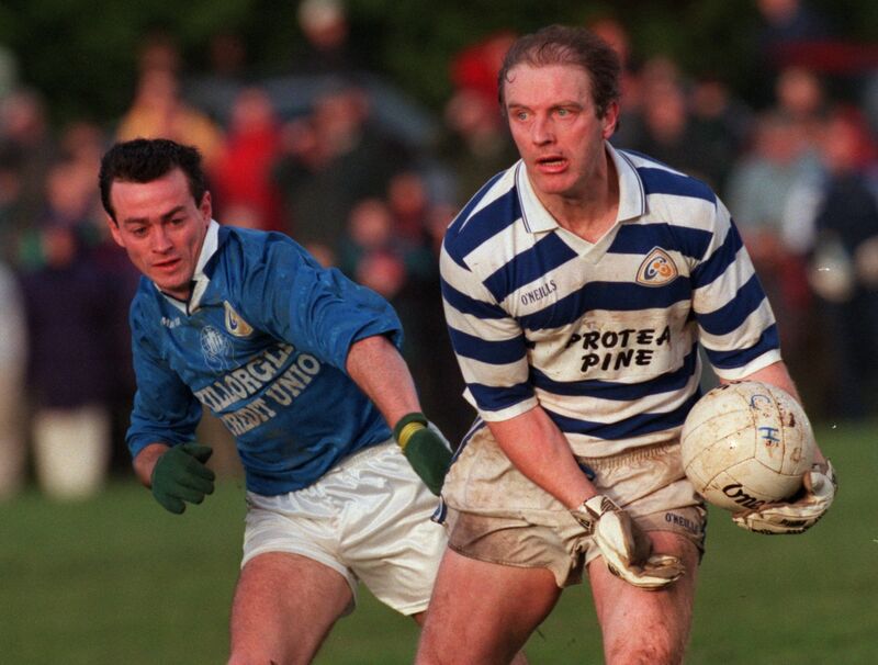 Castlehaven's Larry Tompkins on the attack against Laune Rangers. Picture: Des Barry Castlehaven's Larry Tompkins on the attack against Laune Rangers. Picture: Des Barry