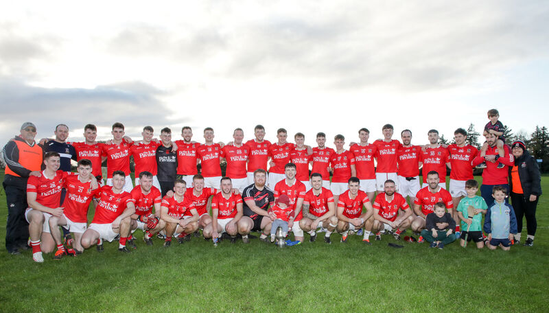 Ballygarvan celebrate after beating Carrigaline. Picture: David Creedon