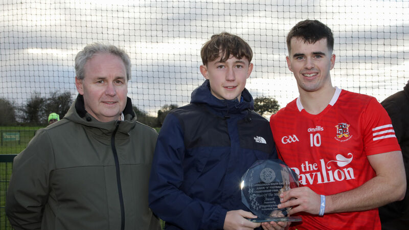 Evan O’Connor the hero as Ballygarvan claim third successive Carrigdhoun JAFC title