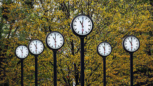 GERMANY-AUTUMN-CLOCK-WEATHER-FEATURE