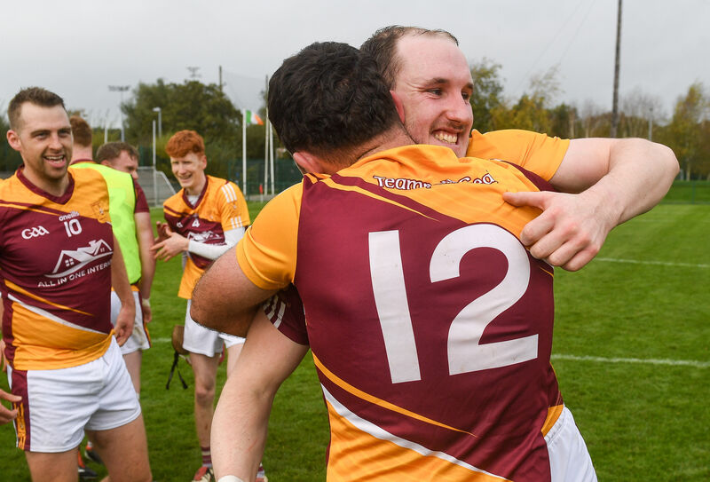Sean Keane and Killian Ryan of Whitechurch show their joy. Picture: David Keane Sean Keane and Killian Ryan of Whitechurch show their joy. Picture: David Keane