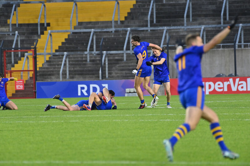 St Finbarr's Sam Ryan, Brian Hayes and Steven Sherlock show their joy. Picture: Dan Linehan  St Finbarr's Sam Ryan, Brian Hayes and Steven Sherlock show their joy. Picture: Dan Linehan