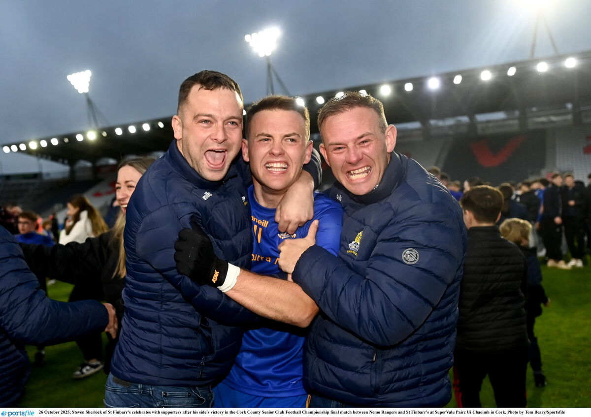 Steven Sherlock of St Finbarr's after beating Nemo. Picture: Tom Beary/Sportsfile Steven Sherlock of St Finbarr's after beating Nemo. Picture: Tom Beary/Sportsfile