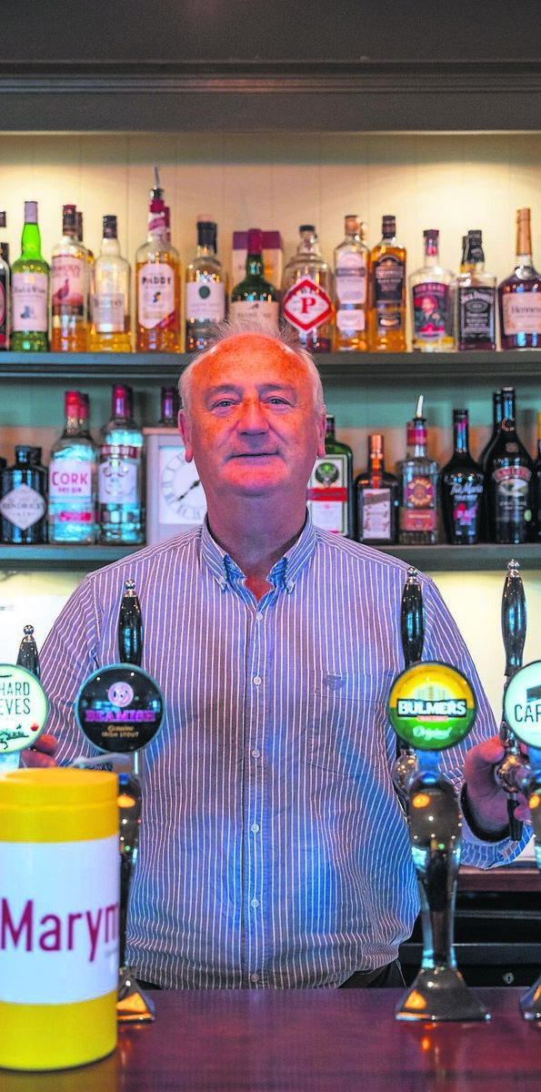Tom Kingston, manager of The Shamrock Bar in Shanbally, near Carrigaline and Ringaskiddy. 	Picture: Noel Sweeney.
                     Tom Kingston, manager of The Shamrock Bar in Shanbally, near Carrigaline and Ringaskiddy. 	Picture: Noel Sweeney.