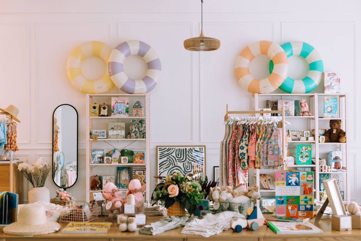 Inside Elaine’s new bricks and mortar shop. Inside Elaine’s new bricks and mortar shop.