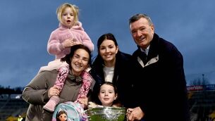<p>St Finbarr's mentor Jimmy Barry Murphy celebrates his side's victory with his daughters, Ann (left) and Orla, and granddaughters Saoirse (left) and Elizabeth after the Cork Premier SFC final against great rivals Nemo Rangers at SuperValu Pairc Ui Chaoimh. Pic: Tom Beary/Sportsfile</p> <p>St Finbarr's mentor Jimmy Barry Murphy celebrates his side's victory with his daughters, Ann (left) and Orla, and granddaughters Saoirse (left) and Elizabeth after the Cork Premier SFC final against great rivals Nemo Rangers at SuperValu Pairc Ui Chaoimh. Pic: Tom Beary/Sportsfile</p>