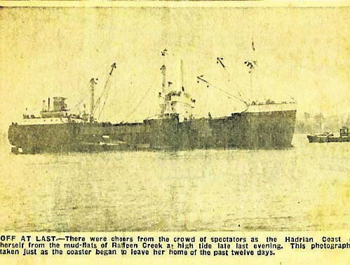 The ship is finally freed after 12 days, to cheers from crowds