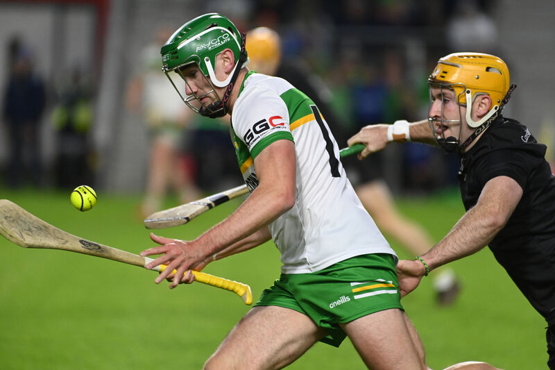 Bride Rovers' Brian Roche tries to get away from Castlelyons' Niall O'Leary. Picture: Eddie O'Hare Bride Rovers' Brian Roche tries to get away from Castlelyons' Niall O'Leary. Picture: Eddie O'Hare