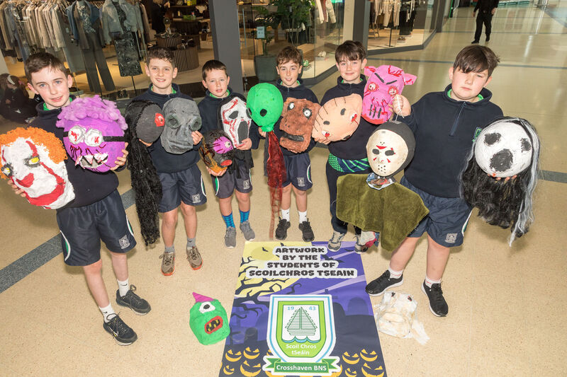 Pupils from Crosshaven Boys National School, Noah Gleeson, Joe Elder, Ronan Cleary, Seán Kelly, Elliot Cleary and Leon Fleming, with their creations. Pupils from Crosshaven Boys National School, Noah Gleeson, Joe Elder, Ronan Cleary, Seán Kelly, Elliot Cleary and Leon Fleming, with their creations.