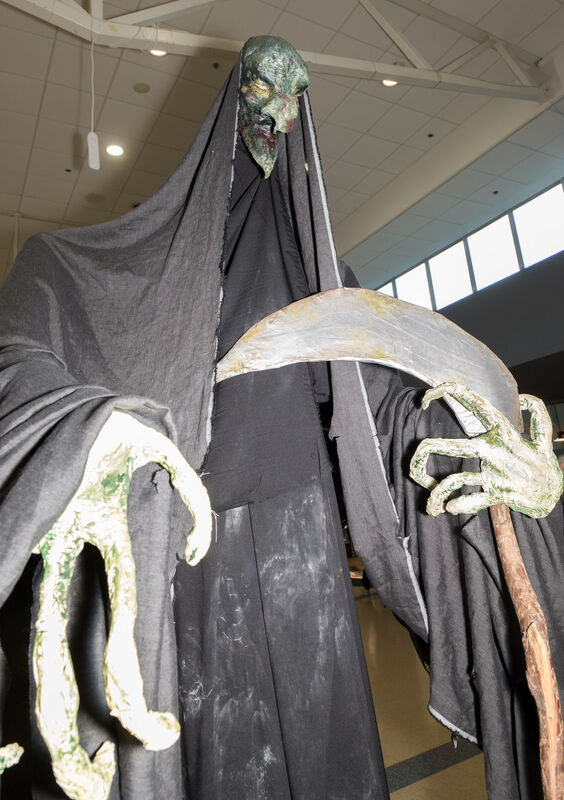A Halloween display that was created by school pupils at the Douglas Court Shopping Centre. A Halloween display that was created by school pupils at the Douglas Court Shopping Centre.